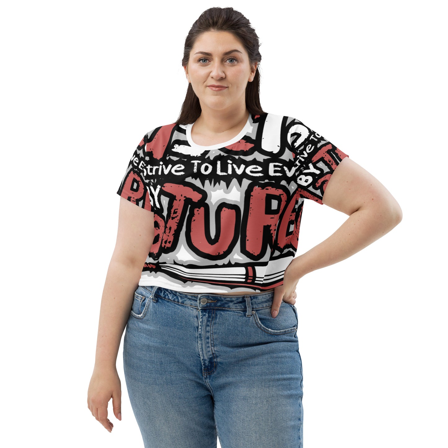 All-Over Print Crop Tee