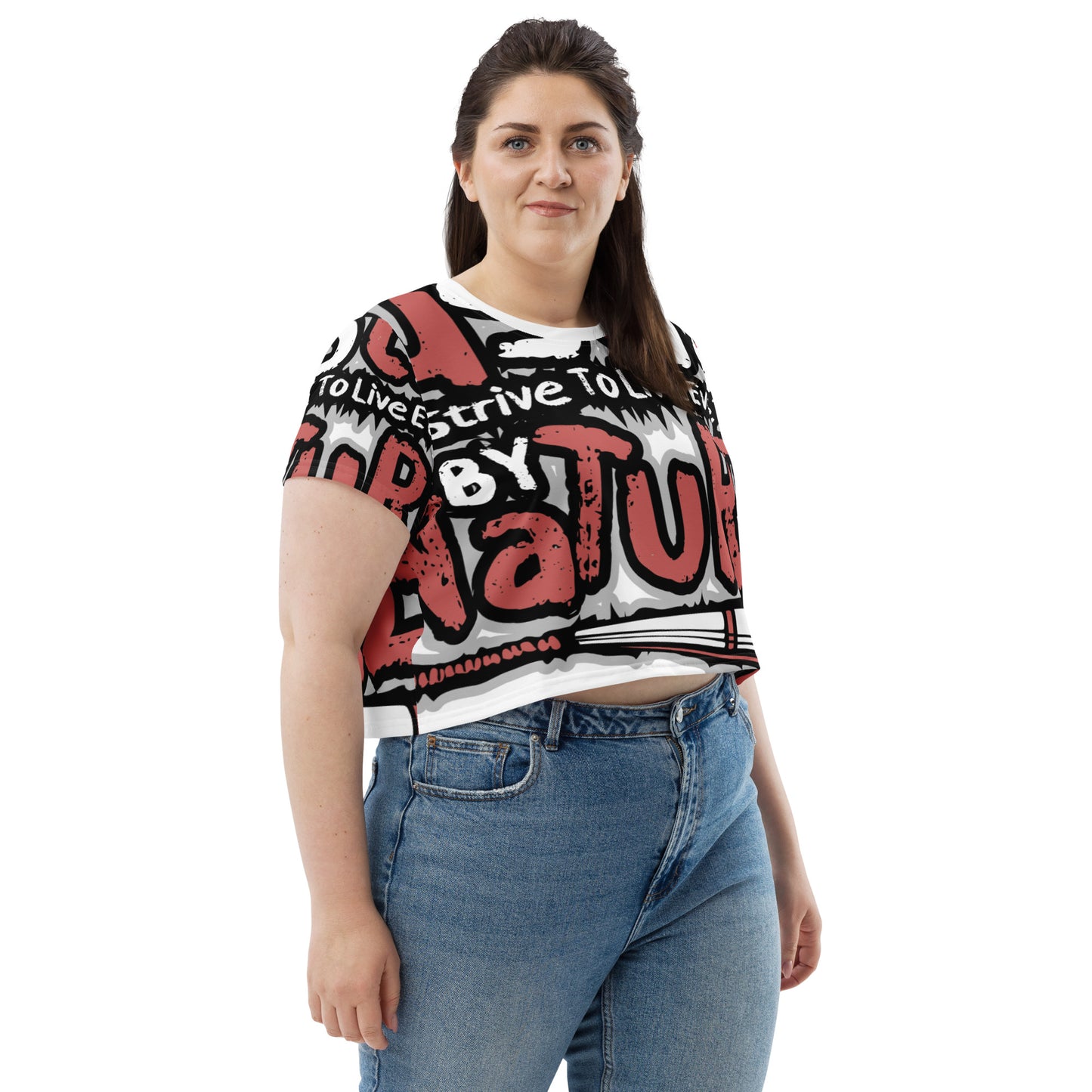 All-Over Print Crop Tee