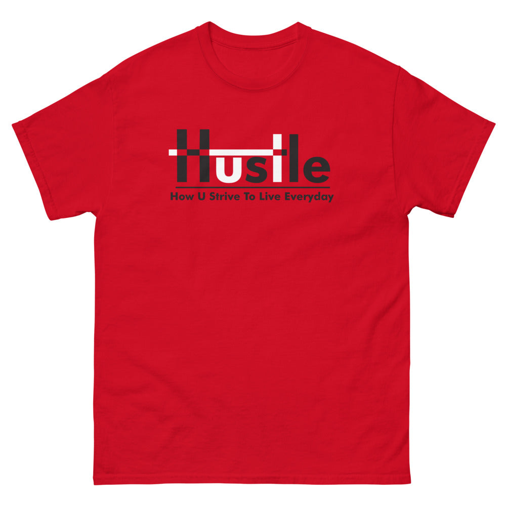 H.U.S.T.L.E How U Strive Everyday - Red T-Shirt