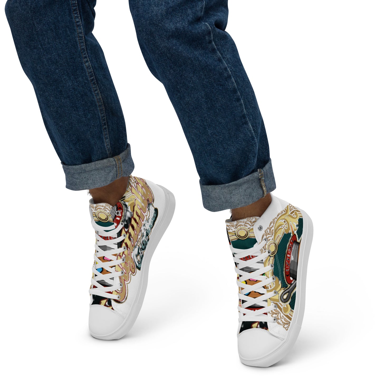 Men’s high top canvas shoes