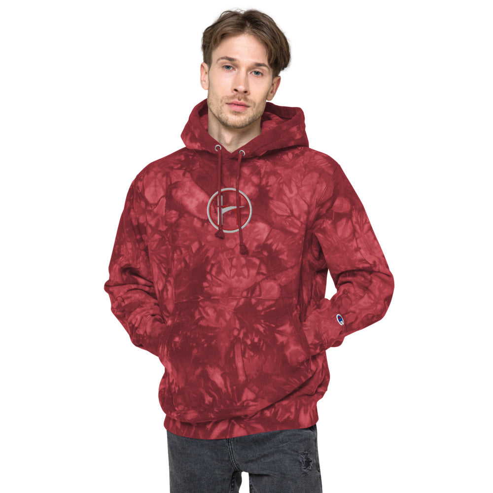 Cuztumly Crafted Champion tie-dye hoodie
