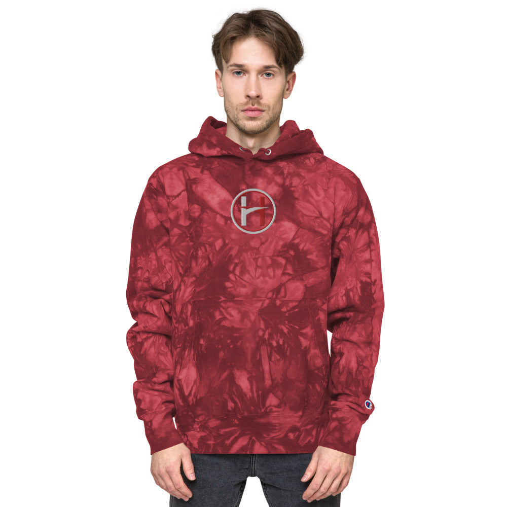 Cuztumly Crafted Champion tie-dye hoodie