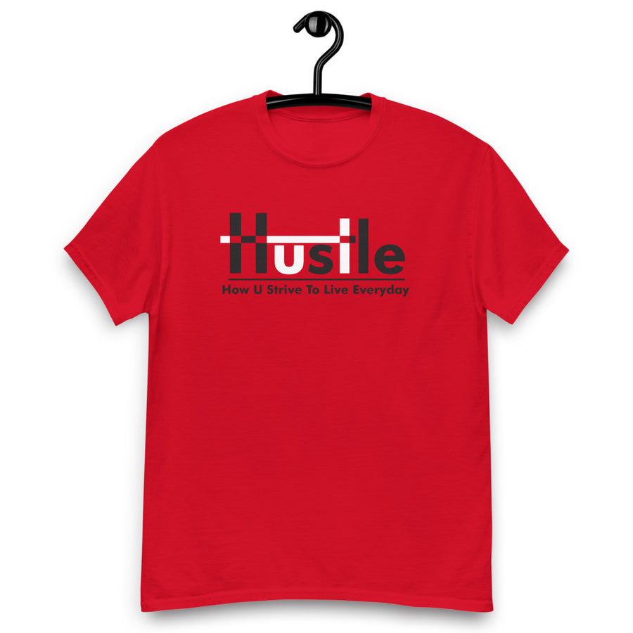 H.U.S.T.L.E How U Strive Everyday - Red T-Shirt