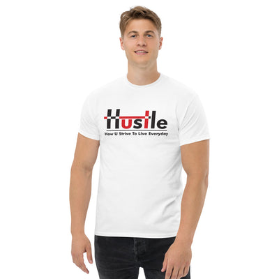 H.U.S.T.L.E How U Strive Everyday - White T-Shirt