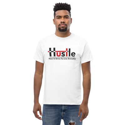 H.U.S.T.L.E How U Strive Everyday - White T-Shirt
