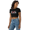 How U Strive To Live Everyday Organic Crop Top - Black