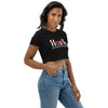 How U Strive To Live Everyday Organic Crop Top - Black