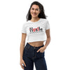 How U Strive To Live Everyday Organic Crop Top - White