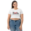 How U Strive To Live Everyday Organic Crop Top - White