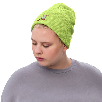 Ribbed knit beanie