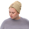 Ribbed knit beanie