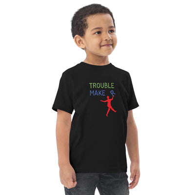 Toddler trouble maker jersey t-shirt