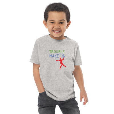 Toddler trouble maker jersey t-shirt