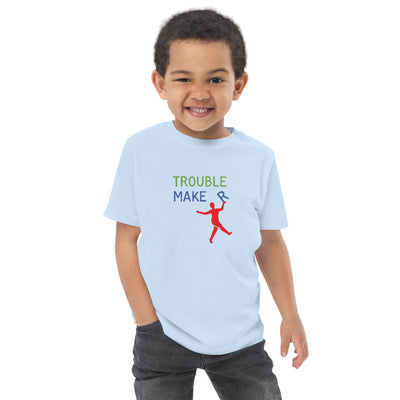 Toddler trouble maker jersey t-shirt