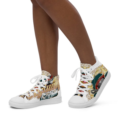 Women’s high top canvas shoes